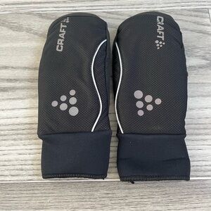Craft Women’s Black Expedition Cycling Mittens size Small